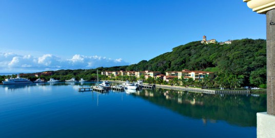 View of Villa La Sirena from marina