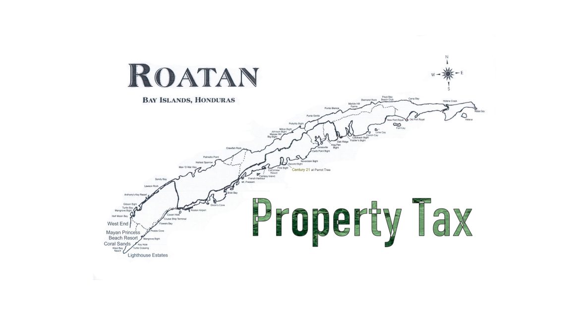 Roatan Map tax