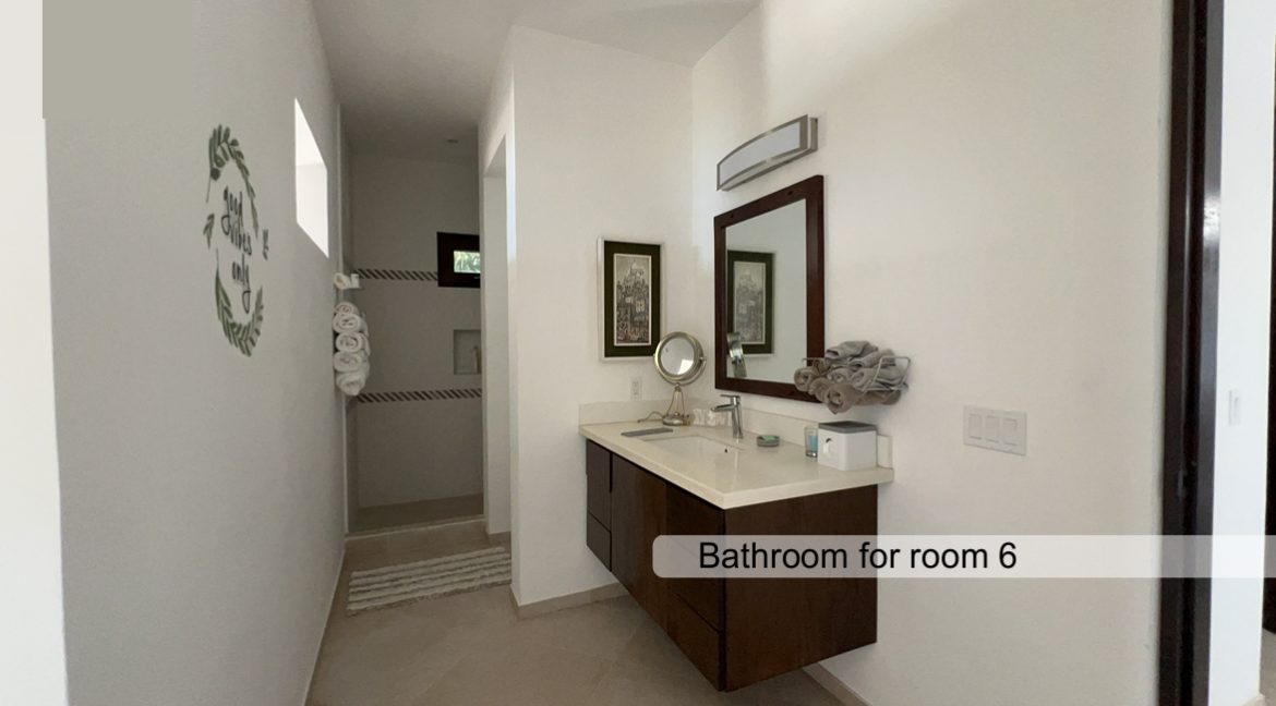 Bathroom for room 6