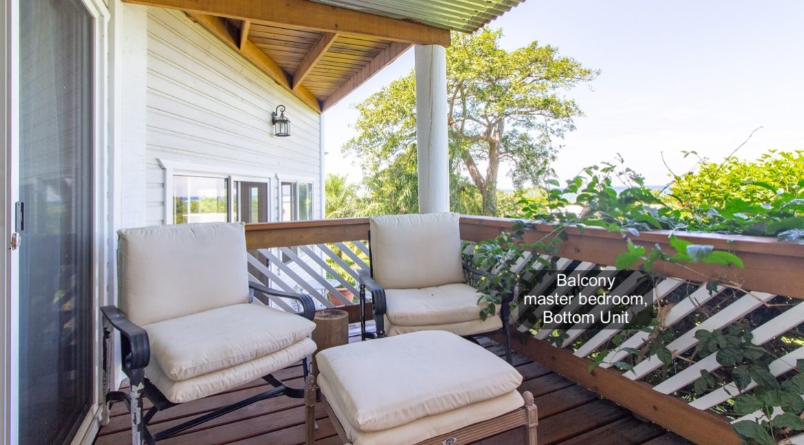 Master bedroom balcony bottom unit Coral Views K-30